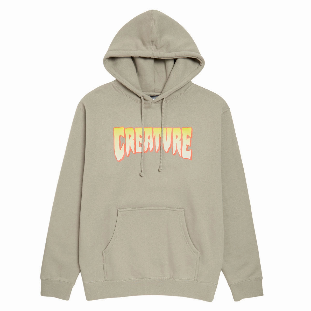 Creature Logo Hoodie - Cement Adjustable Cuffs Pajama like