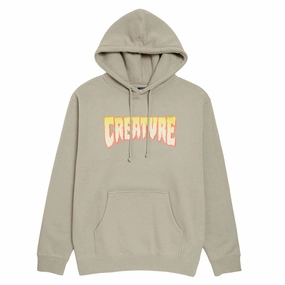 Creature Logo Hoodie - Cement Thermal Lining