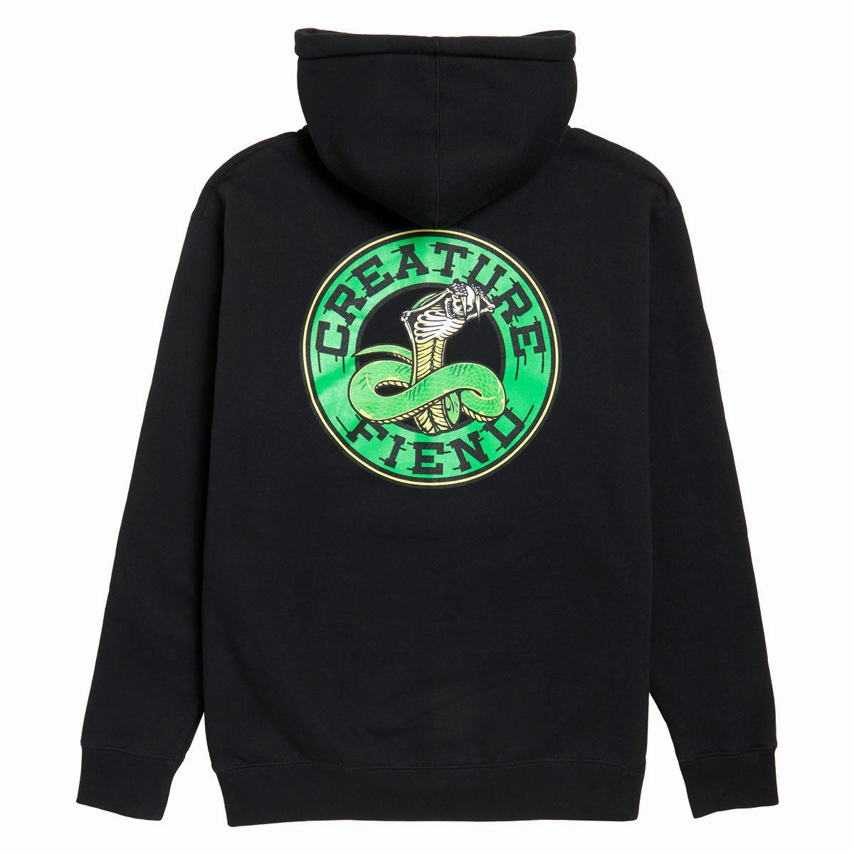 Beach Wear Creature Strike Fast Relic Zip Hoodie - Black
