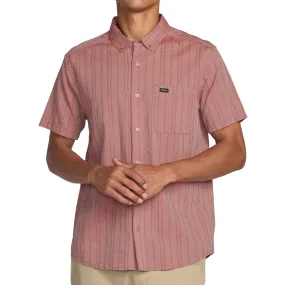 No Bulk Layering System Interview Ready RVCA Thatll Do Stripe Shirt - Pale Mauve