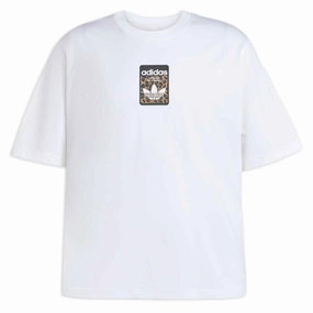 Adidas Graphic OS T-Shirt - White Stylish Wearable UPF Rated Fabric
