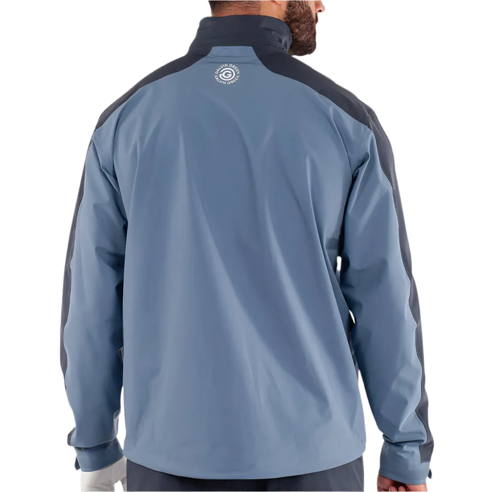 Galvin Green Adam 1/4 Zip Waterproof Jacket - Moonlight Blue/Navy Heat Retention Lining