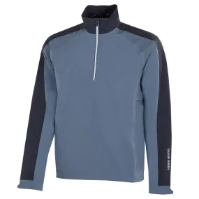 Galvin Green Adam 1/4 Zip Waterproof Jacket - Moonlight Blue/Navy Ergonomic Mobility Cut