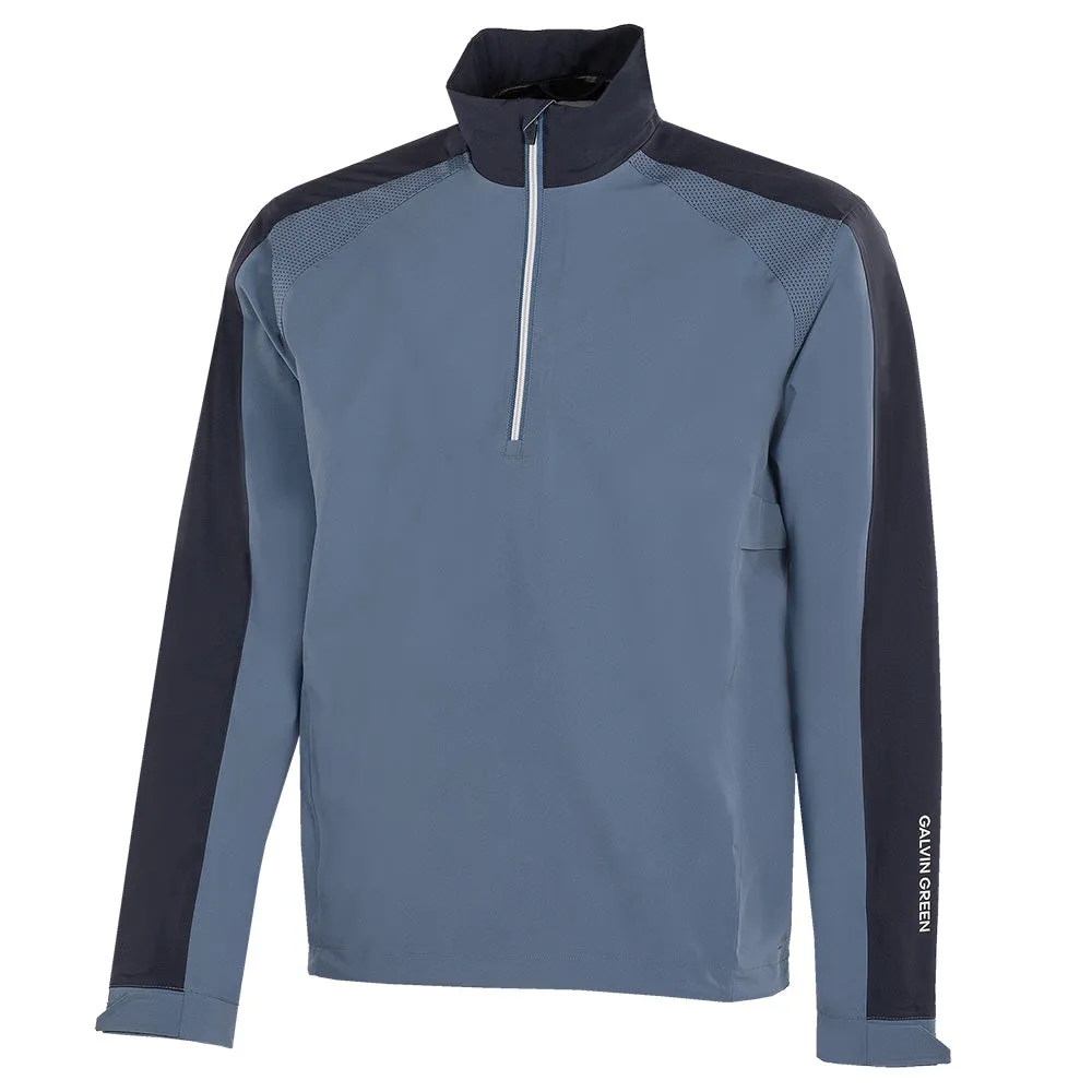 Galvin Green Adam 1/4 Zip Waterproof Jacket - Moonlight Blue/Navy Ergonomic Mobility Cut
