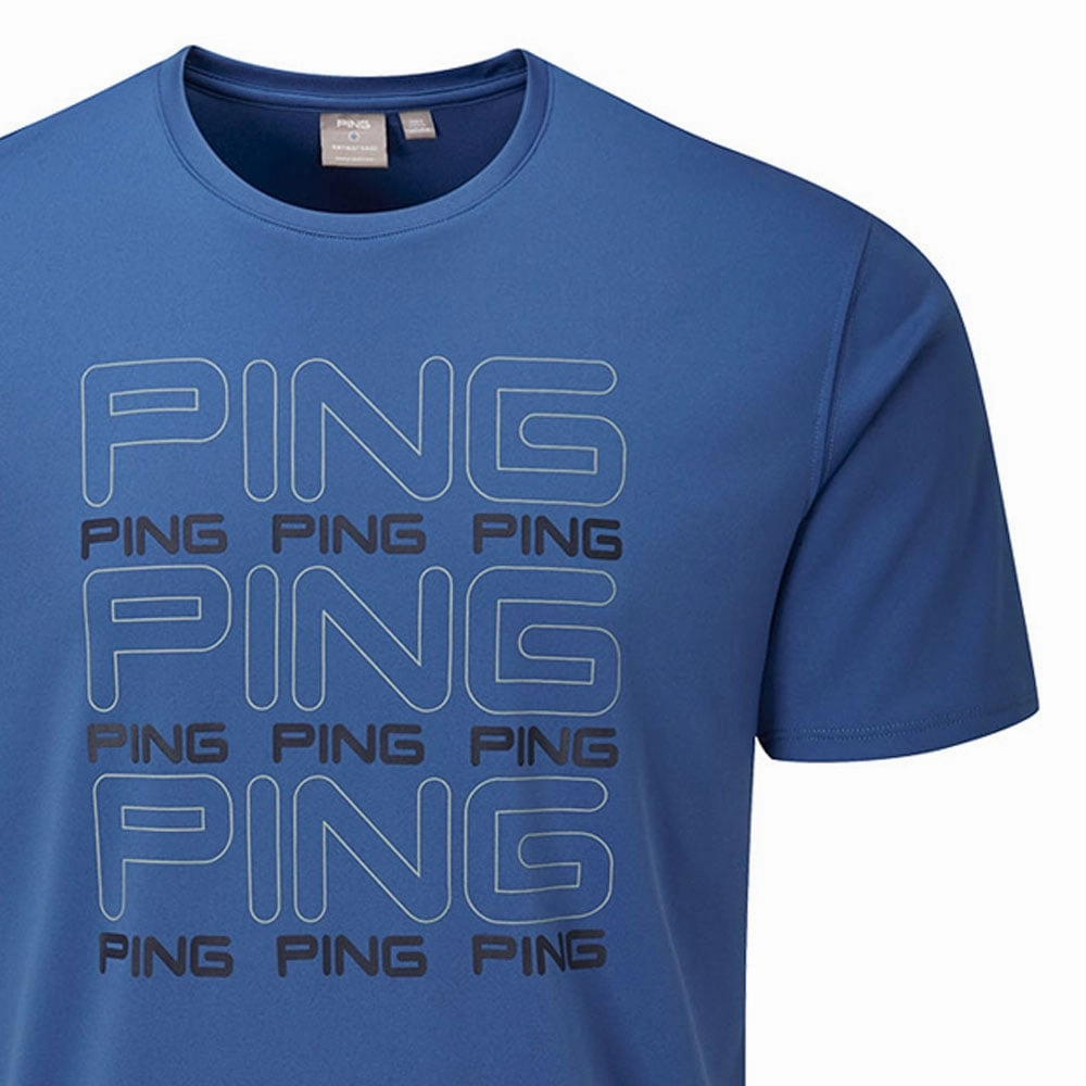 Stylish Ping Logo Tee Polo Shirt - Horizon