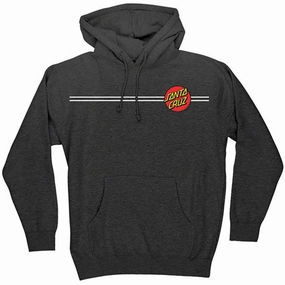 Tailored Fit Santa Cruz Classic Dot Hoodie - Charcoal Heather