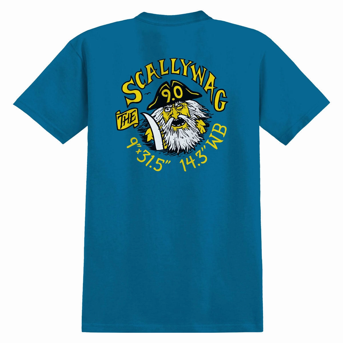 Quick-Drying Shirt Anti-Hero Scallywag T-Shirt - Sea Blue