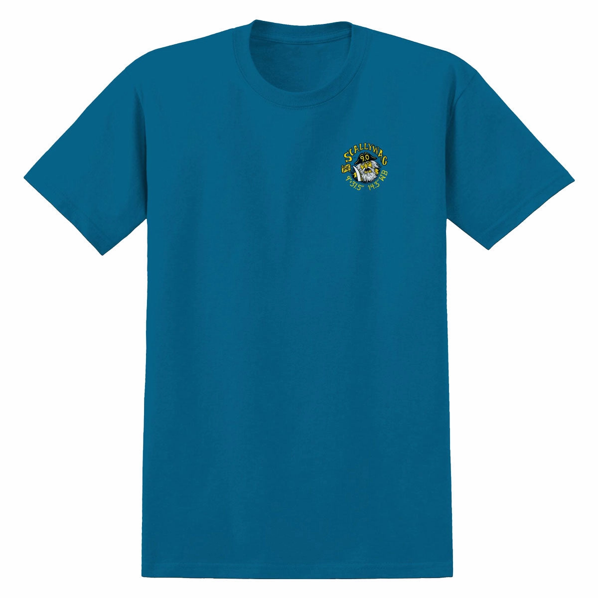 Anti-Hero Scallywag T-Shirt - Sea Blue Reinforced Hems Comfy Fit