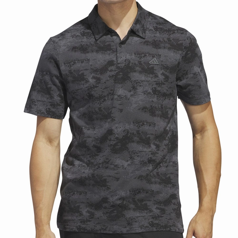 adidas Go-To Print Polo Shirt - Black Easy-to-Match Comfy Look Wear