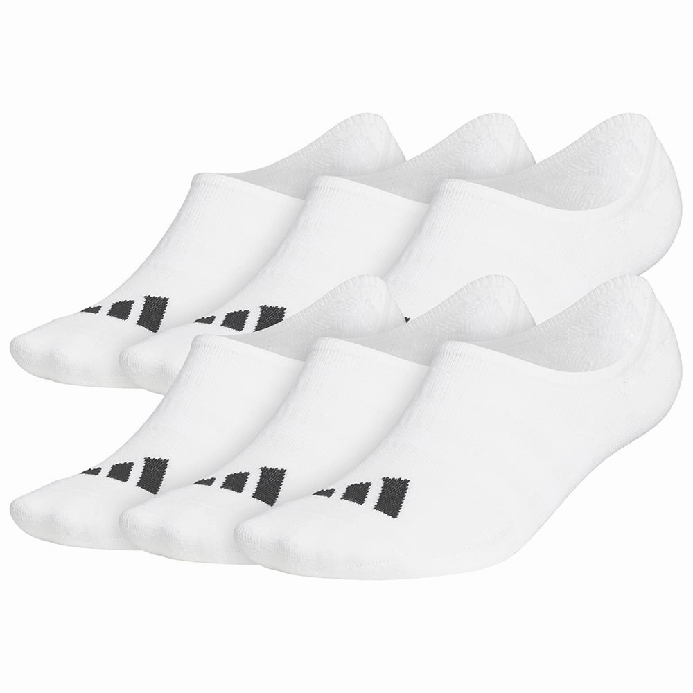 Polka - dotted adidas No Show Socks (6 Pack) - White