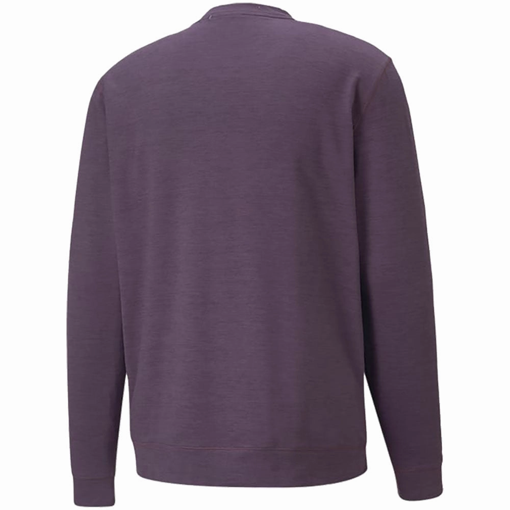 All-Weather Wear Puma Cloudspun Crewneck Sweater - Purple Charcoal Heather