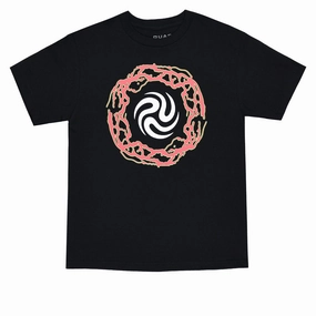 Quasi Drop-Out T-Shirt - Black Timeless Top Weekend Wear