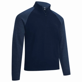 Callaway Raglan 1/4 zip Long Sleeve Mock - Navy product bag functionality