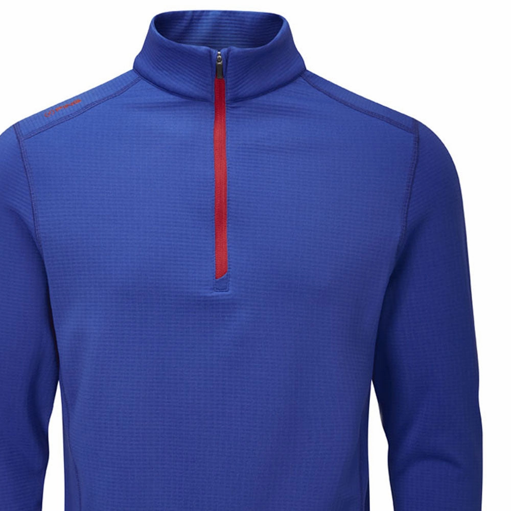 Ping Edwin 1/2 Zip Pullover - Blue Surf All-Weather Wear product packaging