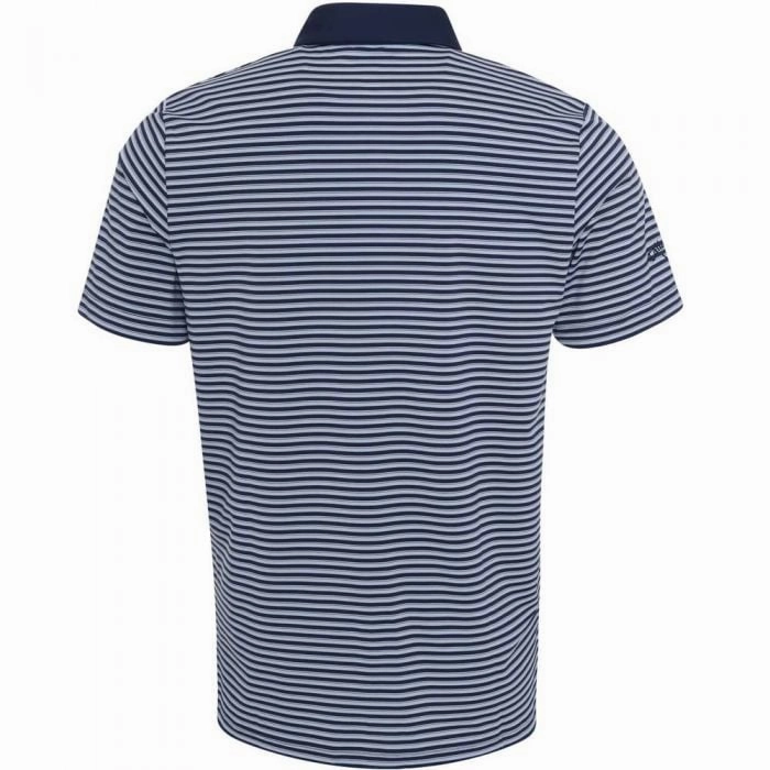 quick dry adults' Callaway Pencil Stripe Polo - Medieval Blue