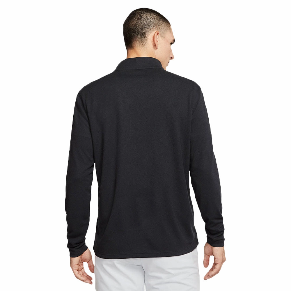 Cozy Layer Nike Dry Victory 1/2 Zip Golf Sweater - Black/White