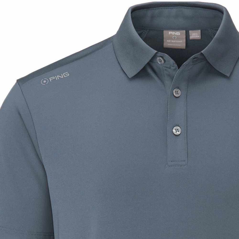 Easy Wear Look Chic Cut Ping Lindum Polo Shirt - Stormcloud
