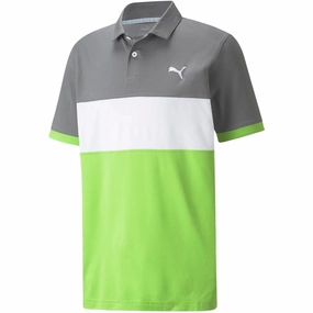 Outdoor Leisure Cozy and Light Puma Cloudspun Highway Polo Shirt - Quiet Shade/Greenery
