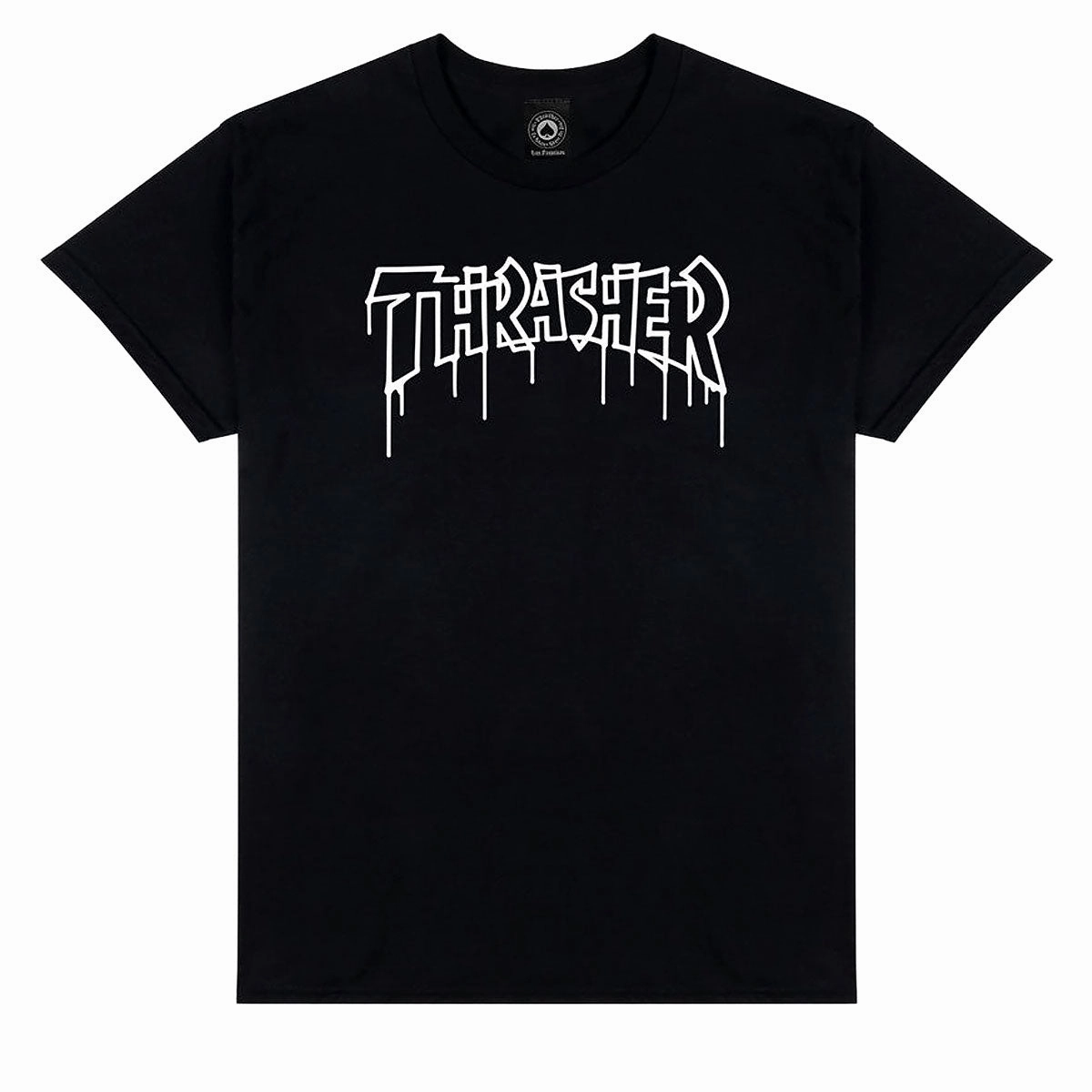 Urban Casual Thrasher One-Liner T-Shirt - Black