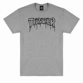 Thrasher One-Liner T-Shirt - Sport Grey Modern Layer
