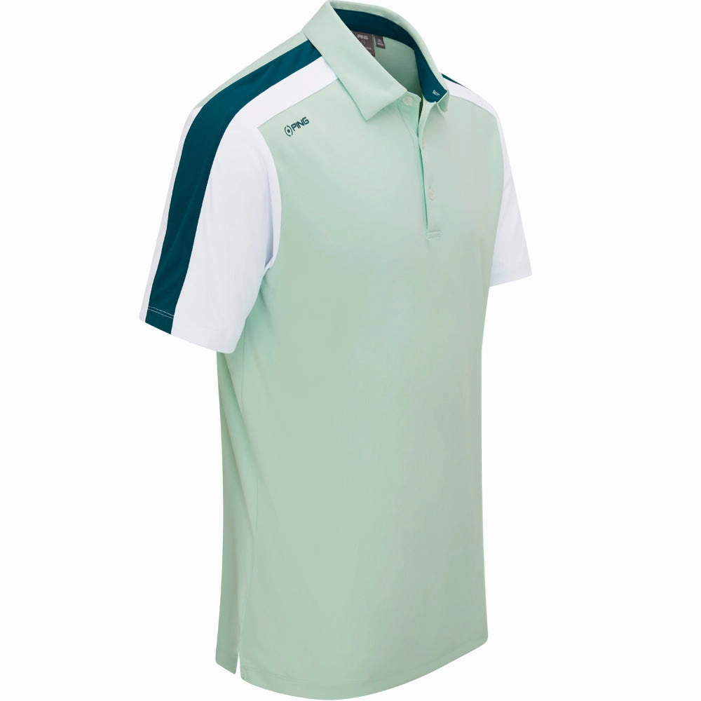 Flexible Neckband Ping Kelly Polo Shirt - Misty Green Multi