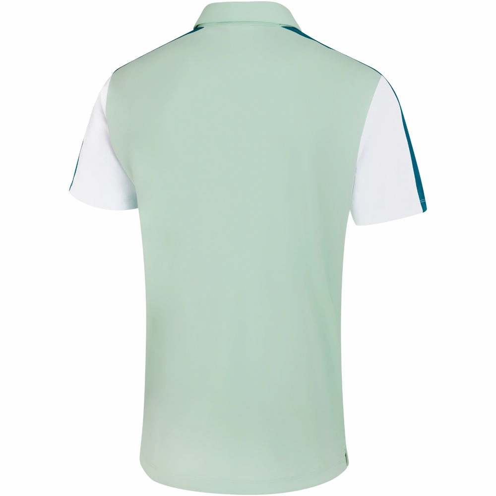 Tear Resistant Knit Smart Casual Look Ping Kelly Polo Shirt - Misty Green Multi