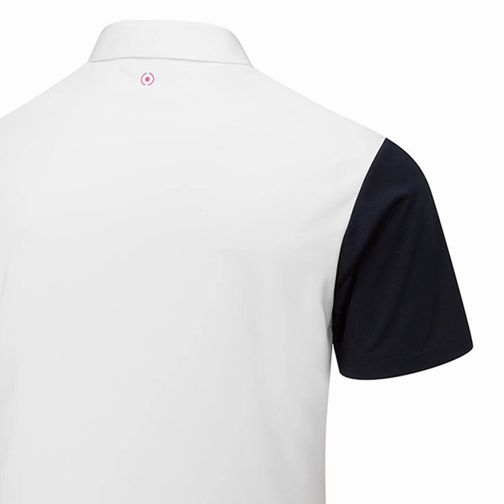Ping Malvern Polo Shirt - White/Navy All-day style Chilly Day Comfort