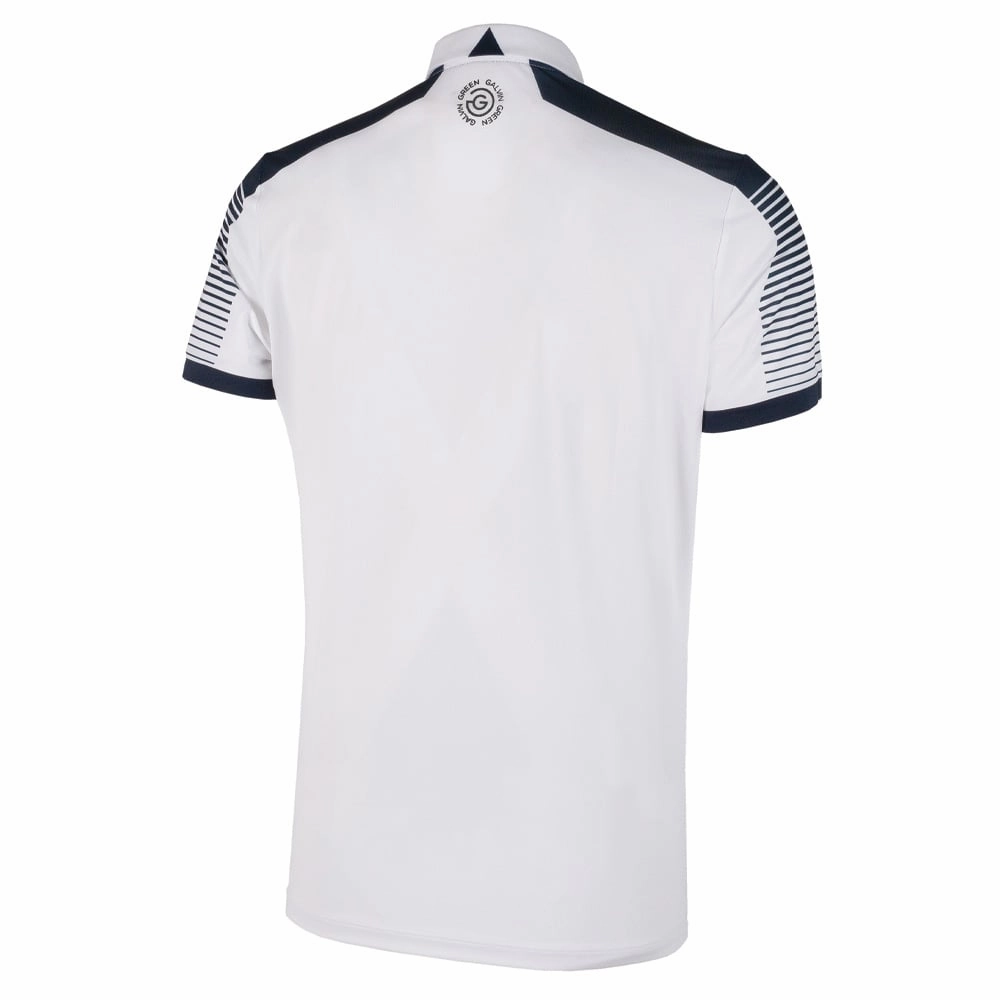 EcoFriendly Dye Galvin Green Marcus Polo Shirt V8  - White/Navy