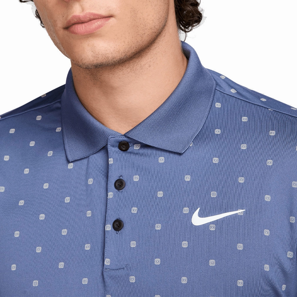 Relaxed Design Nike Tour Men's Dri-FIT Polo Shirt - Diffused Blue/White