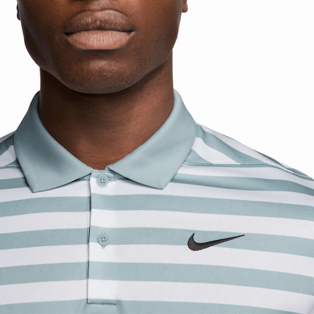 Nike Dri-FIT Victory  Polo Shirt - Ocean Cube/Black Simple Comfort Cross Grain Knit