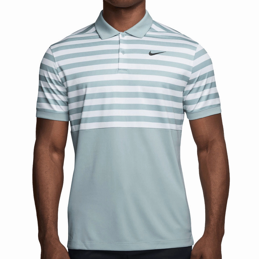 Nike Dri-FIT Victory  Polo Shirt - Ocean Cube/Black skinny but not tight Minimal Style Trend