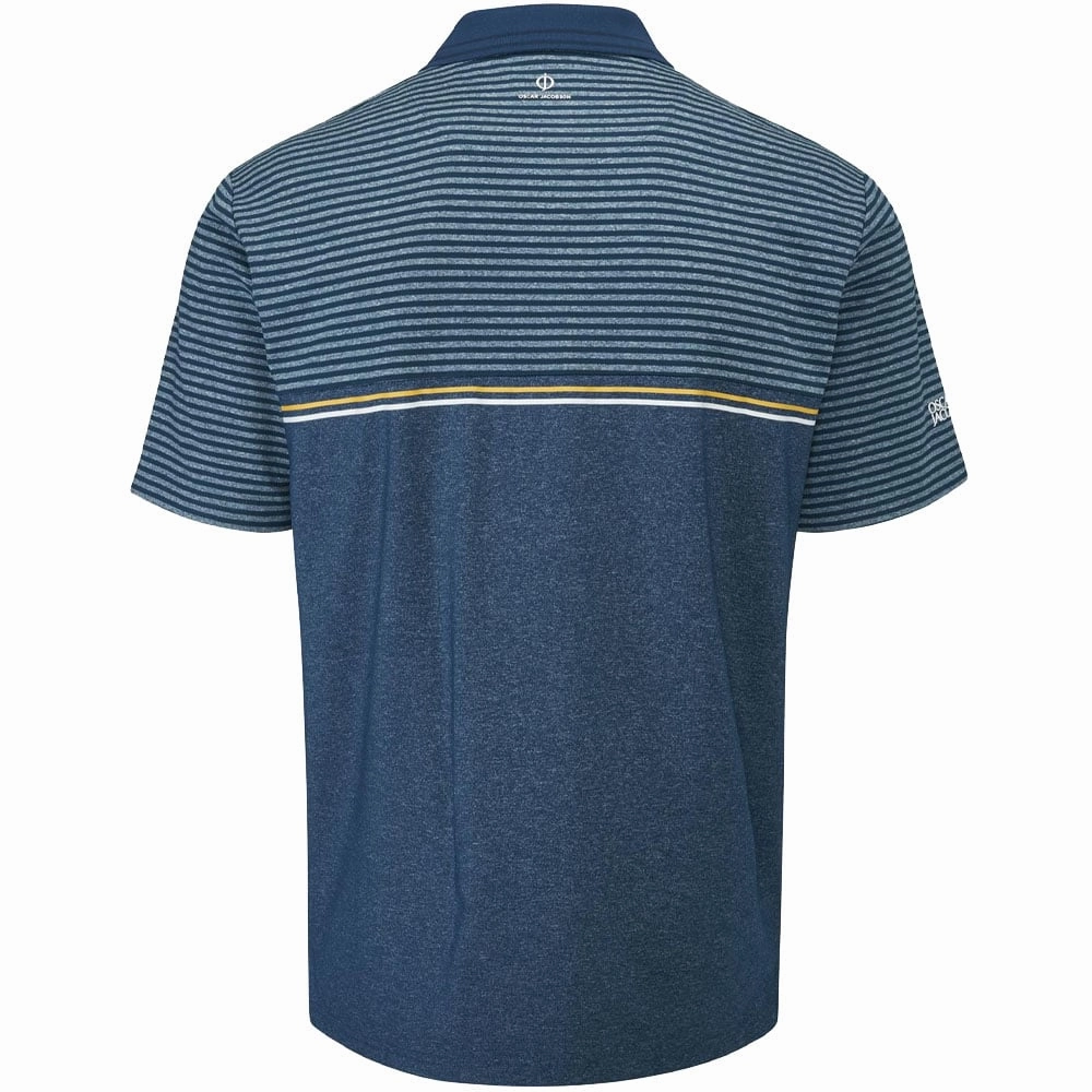 Casual and Soft petite size Oscar Jacobson Whitby Polo Shirt - Teal Marl