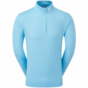 FootJoy Glen Plaid Print Chillout Pullover - Blue Sky Comfort Design good for yoga