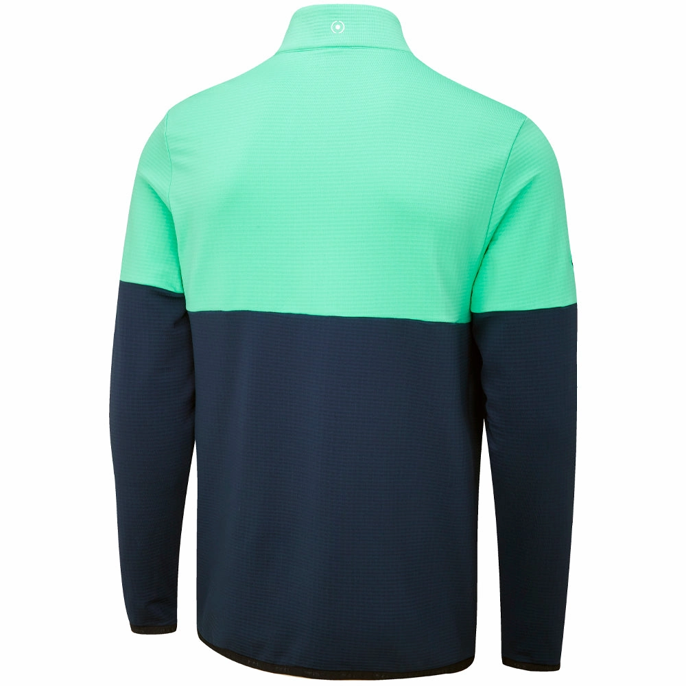 Ping Nexus 1/4 Zip SensorWarm Pullover - Oxford Blue/Aquarius Half sleeve Chilly Day Wear
