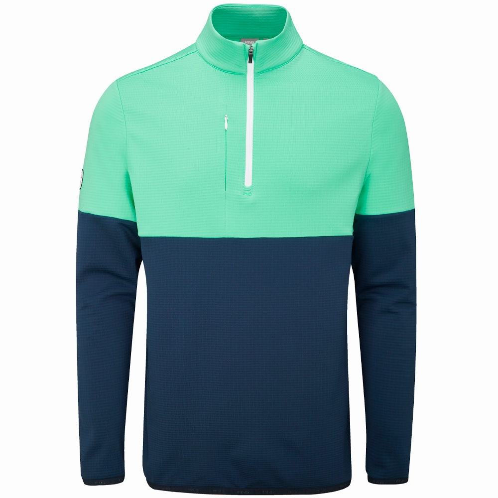 Comfy Design Ping Nexus 1/4 Zip SensorWarm Pullover - Oxford Blue/Aquarius