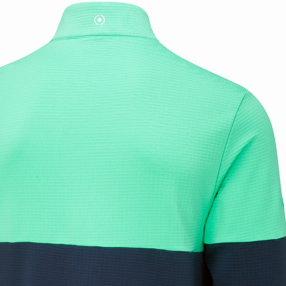 sock accents Trendy Essentials Ping Nexus 1/4 Zip SensorWarm Pullover - Oxford Blue/Aquarius