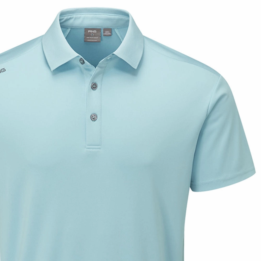 Ping Lindum Polo Shirt - Sky Blue Light Style Trend Everyday Layering