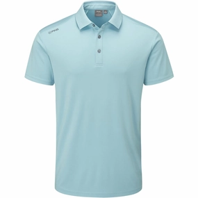 Ping Lindum Polo Shirt - Sky Blue Cool Layer Wear Timeless Piece