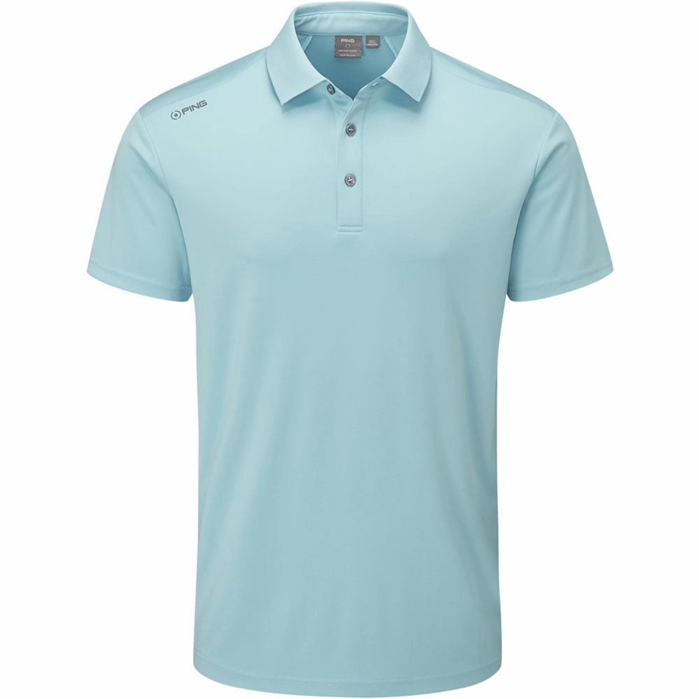 Ping Lindum Polo Shirt - Sky Blue Cool Layer Wear Timeless Piece