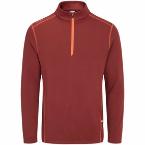 Designer Ping Edwin 1/2 Zip Pullover - Brick