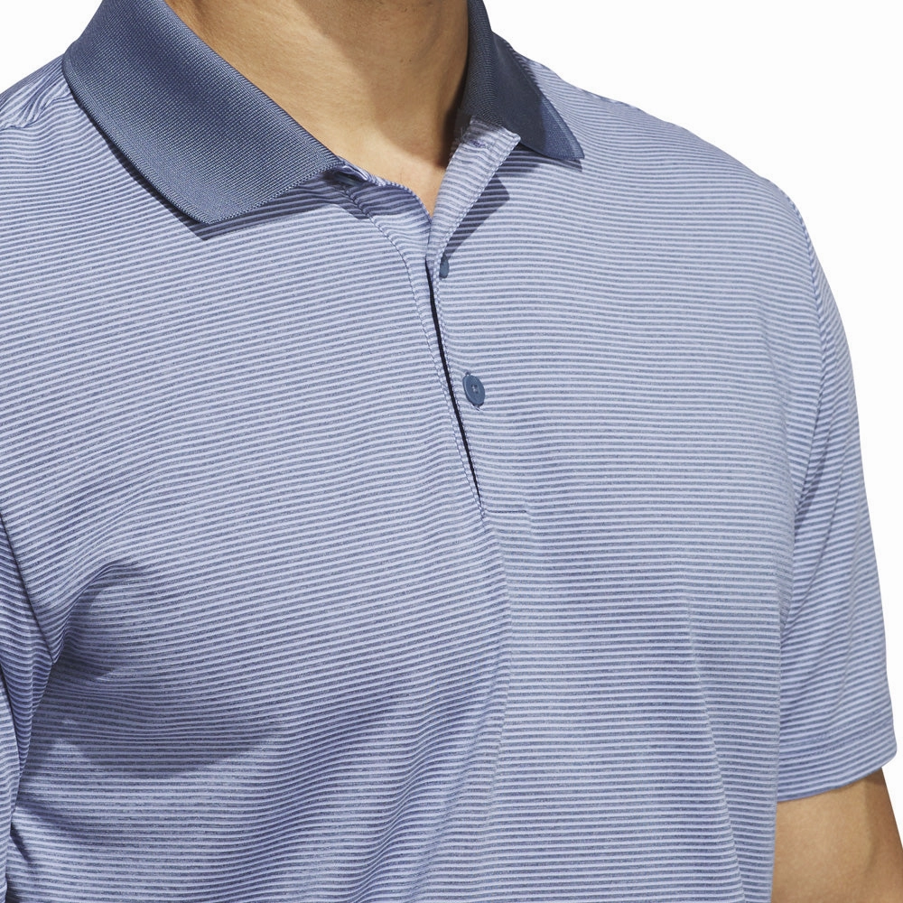 adidas Ottoman Polo Shirt - Preloved Ink/Blue Spark dry cleanable