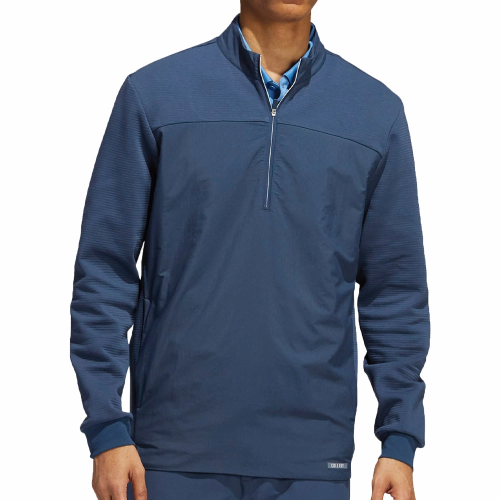 Fashionable Hoodie Soft Layer adidas Recycled Content COLD.RDY 1/4 Zip Sweatshirt - Crew Navy