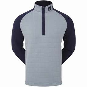 Sporty Fit product gift worthiness FootJoy Jacquard Chill-Out XP 1/2 Zip Pullover - Grey/Navy