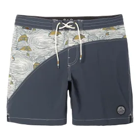 Dark Seas Aliso Boardshorts - Navy/Antique Stretchy Waist