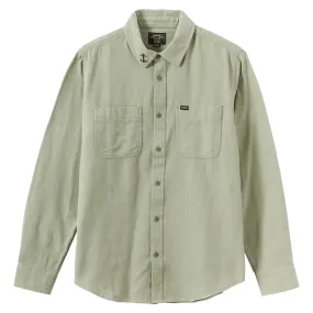Fashion Statement All Purpose Weave Design Dark Seas Bergstrom Long Sleeve Shirt - Grey