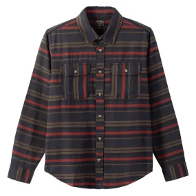 Dark Seas Briarcreek Long Sleeve Shirt - Navy Water Repellent Finish Layered Hemline