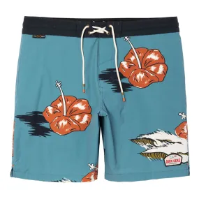 Dark Seas Harlan Boardshorts - Blue Quick-Dry Material Stretch Comfort