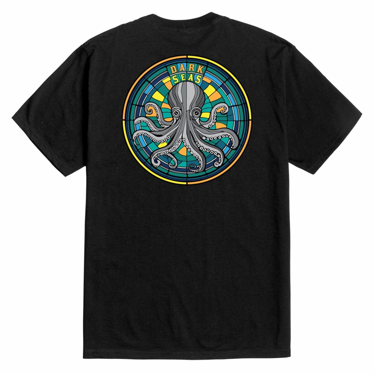 Dark Seas Octo-Glass T-Shirt - Black Trendy Wear Sleek Layer