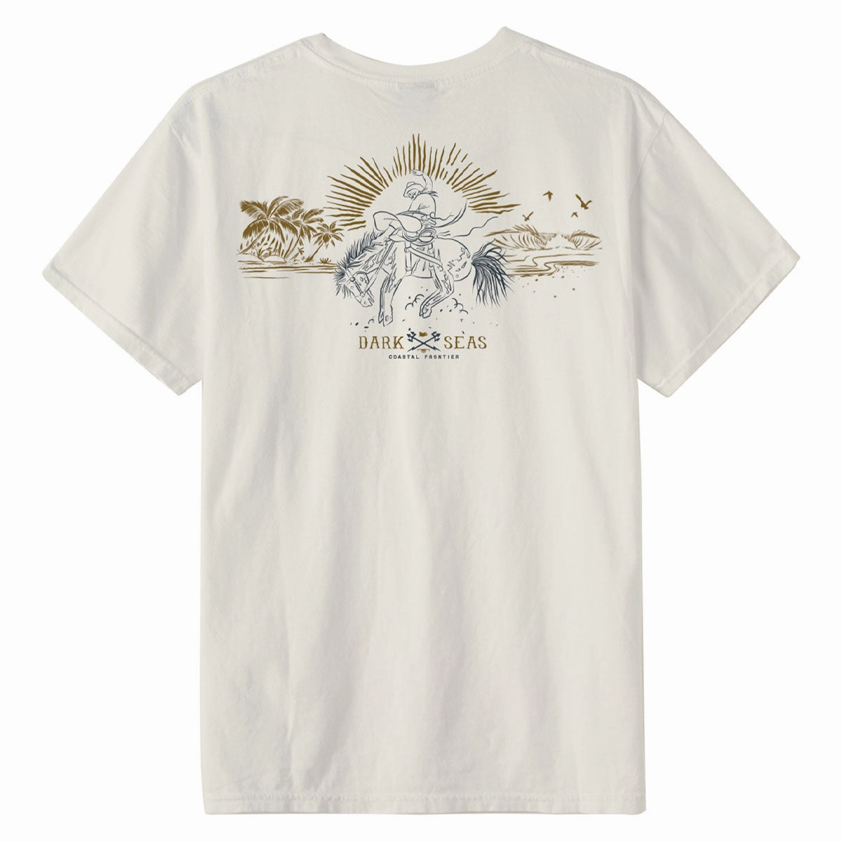 Dark Seas Reinforced T-Shirt - Antique White Everyday Outfit Denim combination