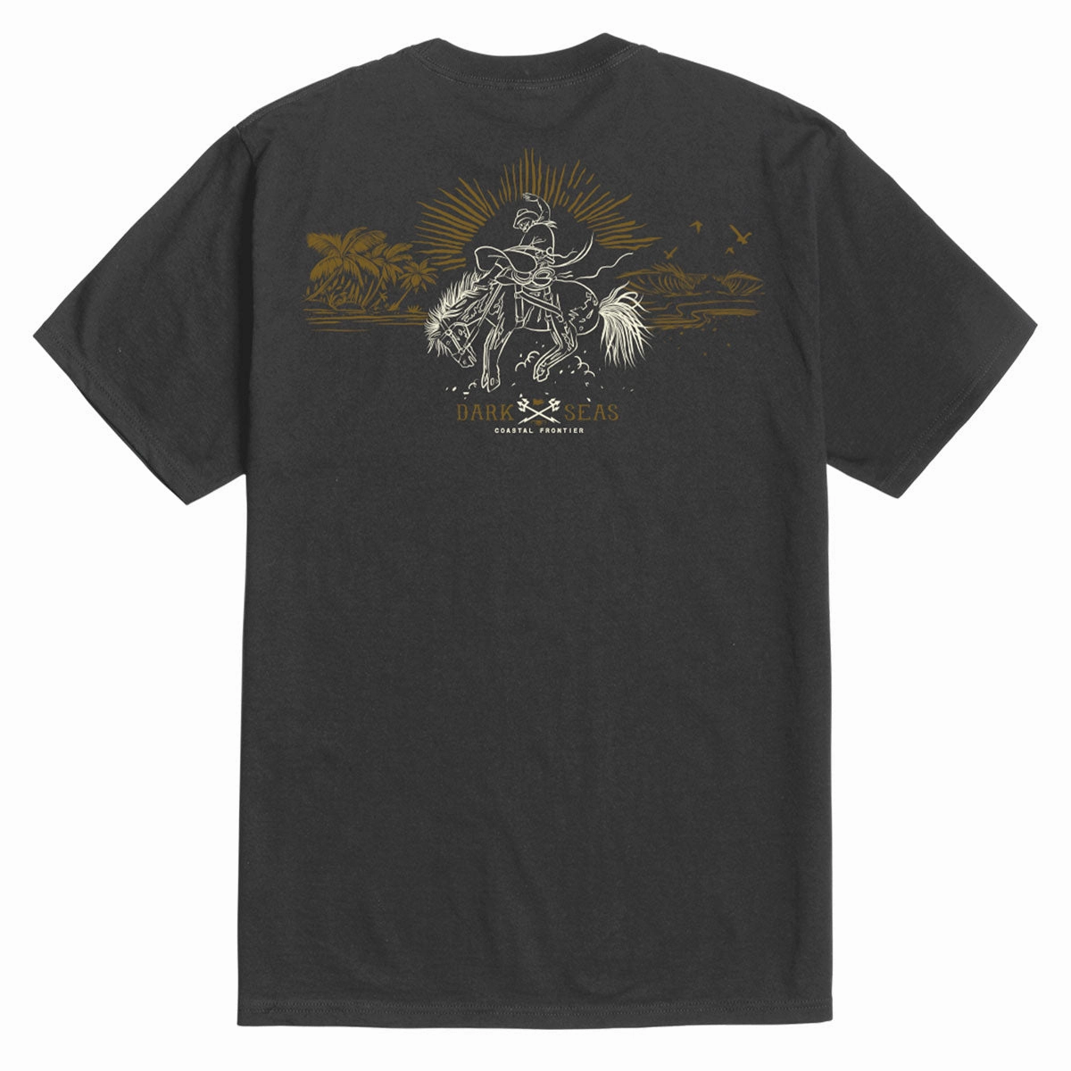 Dark Seas Reinforced T-Shirt - Dusty Black Comfortable fit